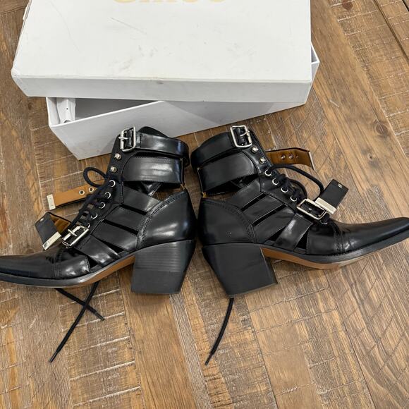 Chloe black boots with box size 40 - Picture 5 of 10